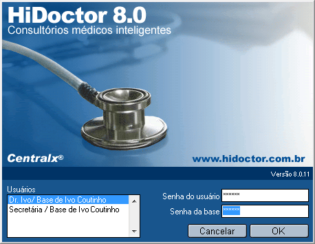 Login - Senha de acesso &agrave; base