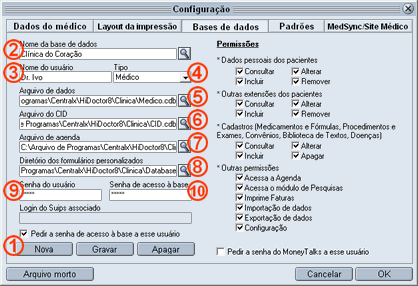 Configurações Configurações
