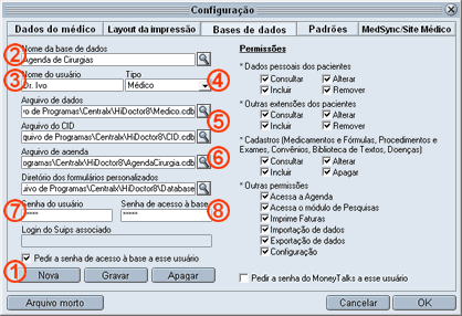 Configurações Configurações