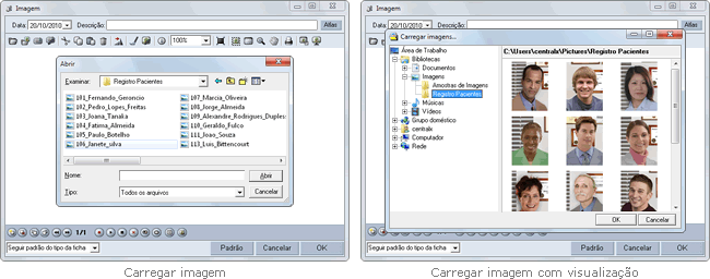 Carregar imagem do computador
