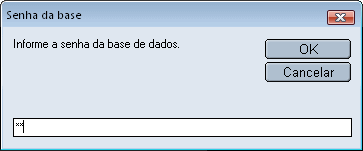 Senha da base de dados
