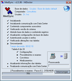 Sincronia do HiDoctor