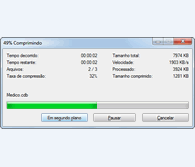 Compacta&ccedil;&atilde;o dos arquivos