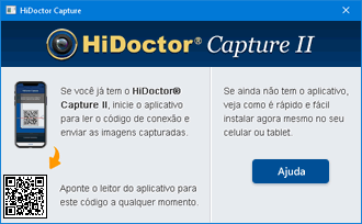 Código QR para conexão do Capture Código QR para conexão do Capture
