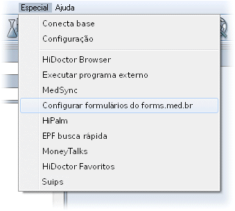 Configurar formulários do forms.med.br