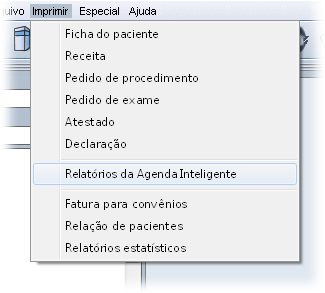 Impressão dos relatórios de gestão da Agenda Impressão dos relatórios de gestão da Agenda