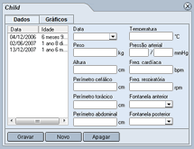 Novo layout do Child - Cadastros Novo layout do Child - Gráficos