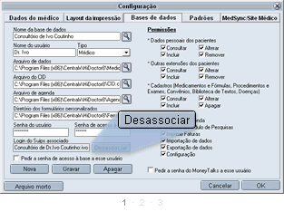 Desassociar contas