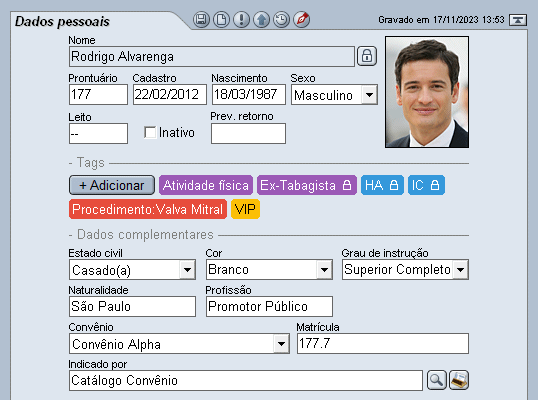 Uso de Tags no prontuário do paciente Uso de Tags no prontuário do paciente