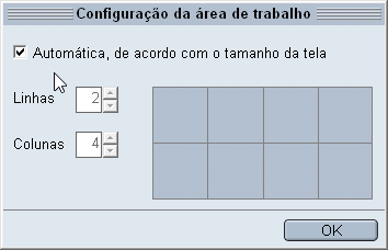 Alterando o layout da Área de Trabalho Alterando o layout da Área de Trabalho