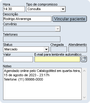 Vincular paciente Vincular paciente
