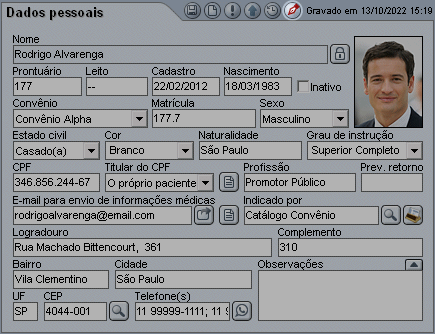 Ficha com botão para assinatura digital Ficha com botão para assinatura digital
