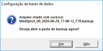 Abrir pasta do backup