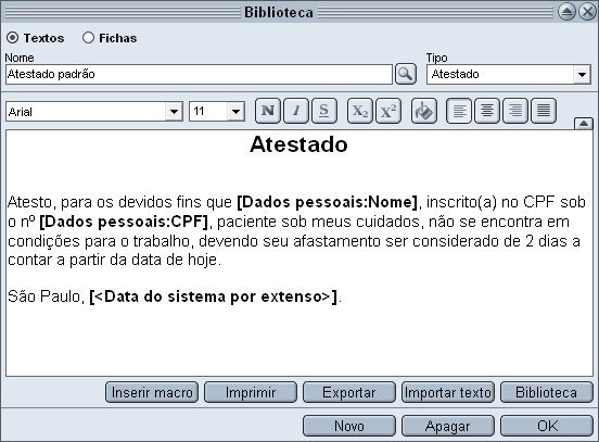 Aplicação de Macros Aplicação de Macros