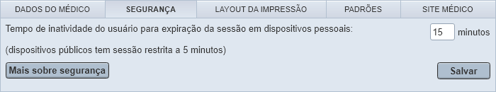Alterar configurações de segurança Alterar configurações de segurança