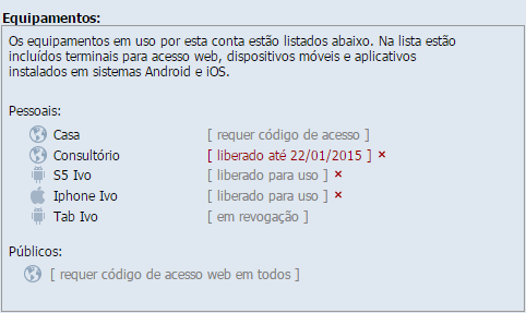 Painel de segurança no HiDoctor NET Painel de segurança HiDoctor NET