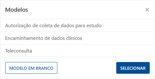 Modelos de consentimento Modelos de consentimento