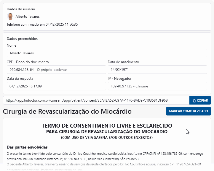 Marcar como revisado