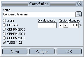 Cadastro de um novo convênio Cadastro de um novo convênio