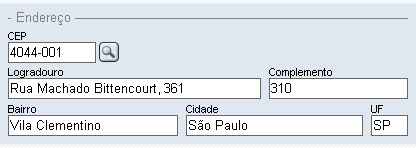 Seção de Endereço Seção Endereço