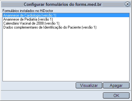 Configurador dos formulários do forms.med.br