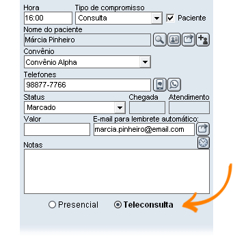 Agendando teleconsulta