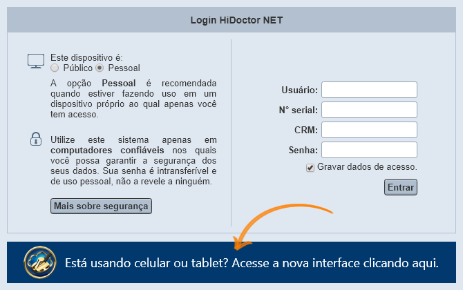 Acessar HiDoctor® NET pelo celular