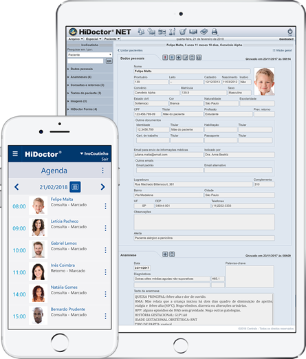 HiDoctor NET clássico e Nova interface