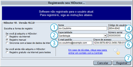 Registro manual Registrar HiDoctor