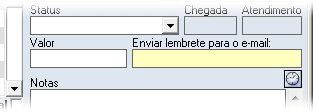 Lembrete por email Lembrete por email