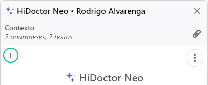 Contexto selecionado para conversa com o Neo