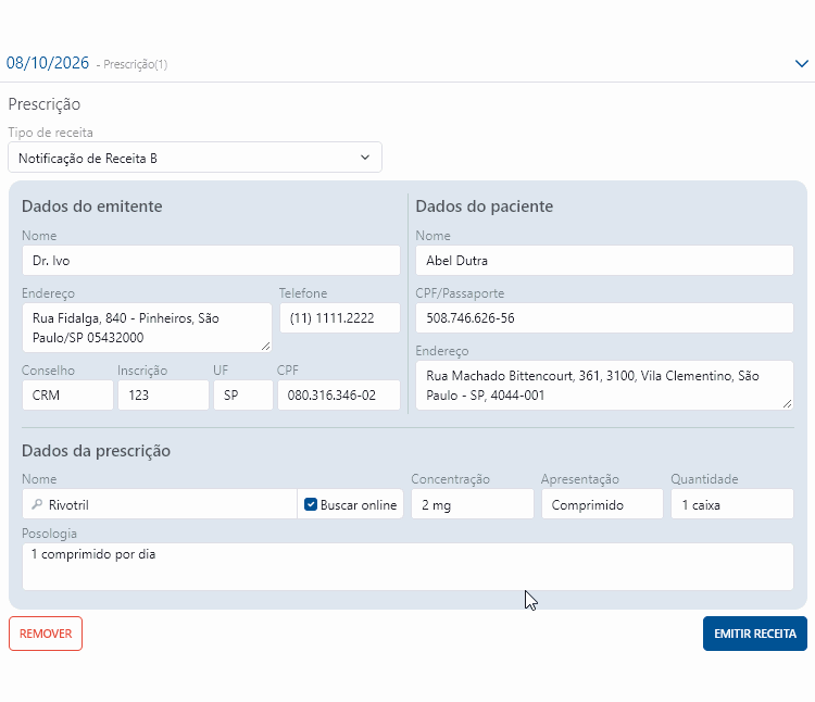 Gerando e assinando no HiDoctor Cloud