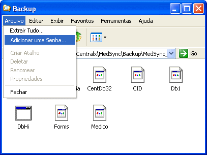 Adicionar senha ao arquivo ZIP Adicionar senha ao arquivo ZIP
