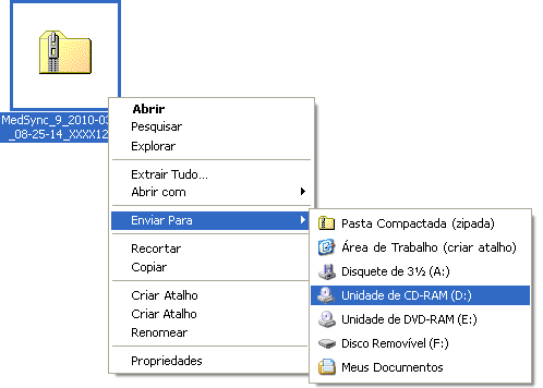 Enviar arquivo para Enviar arquivo para