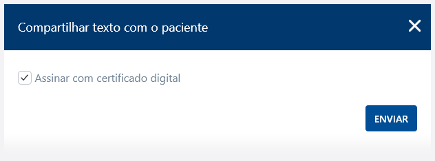 Assinar o documento