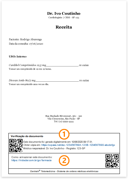 Assinar o documento