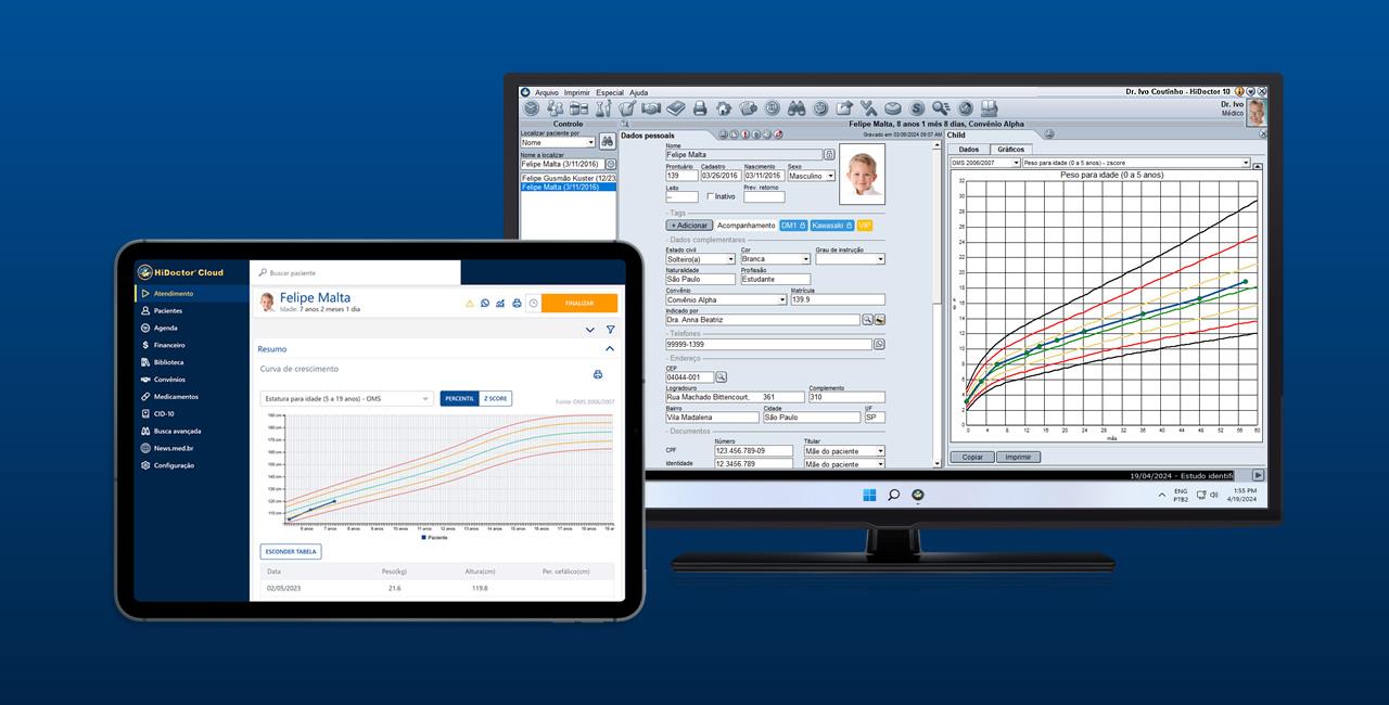 Child: atualização do HiDoctor® inclui novas curvas de crescimento infantil