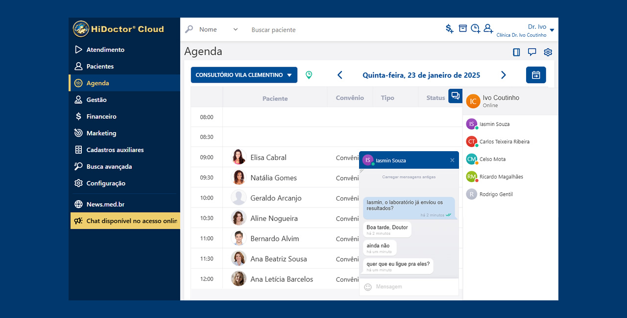 Conecte-se com agilidade: descubra o novo chat online do HiDoctor