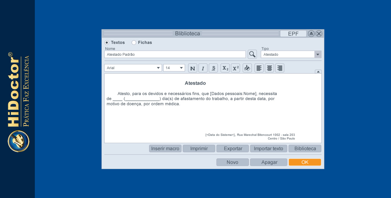 Otimização do atendimento médico utilizando uma biblioteca de textos