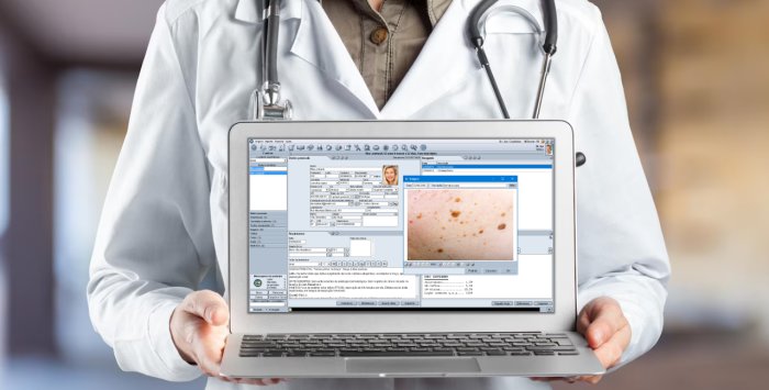 Prontuário personalizado para dermatologia: incorporando imagens com o software médico