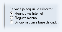 Registro via internet